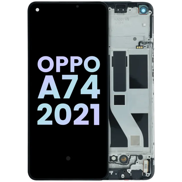 OLED displej s rámečkem pro Oppo A74 4G (2021) (originál OEM) (všechny barvy)