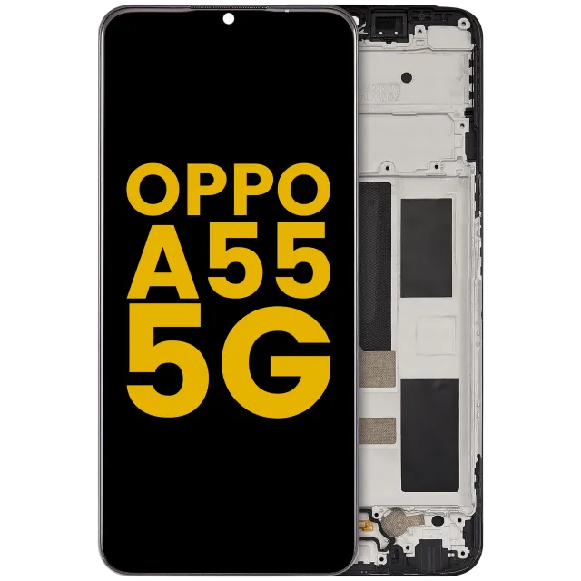 LCD displej s rámečkem pro Oppo A55 5G (2021) (repasovaný) (všechny barvy)