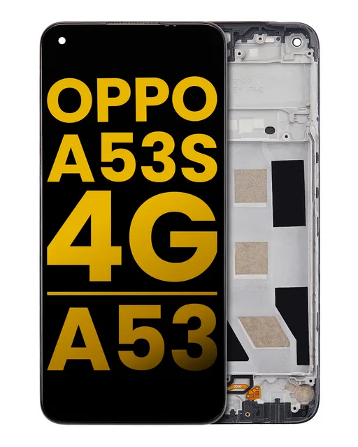 LCD displej s rámečkem pro OPPO A53S 4G / A53 (repasovaný) (všechny barvy)