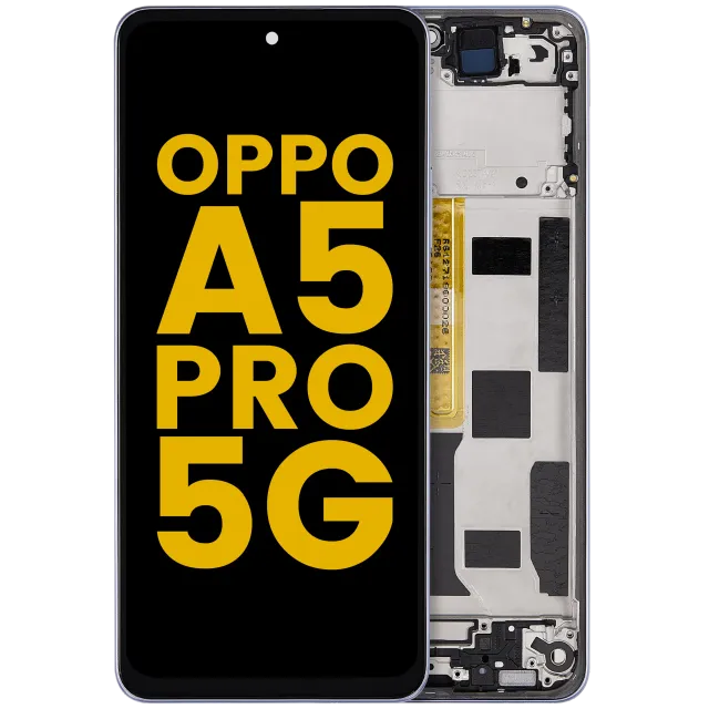 LCD displej s rámečkem pro OPPO A5 Pro 5G (repasovaný) (Feather Blue)