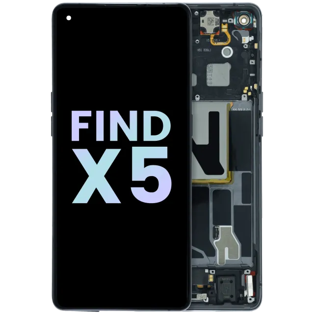 OLED displej s rámečkem pro Oppo Find X5 (2022) (Service Pack) (černá)