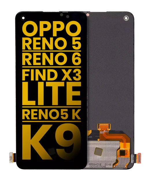 OLED displej bez rámečku pro OPPO Reno 5 / Reno 6 / Find X3 Lite / Reno5 K / K9 (repasovaný) (všechny barvy)