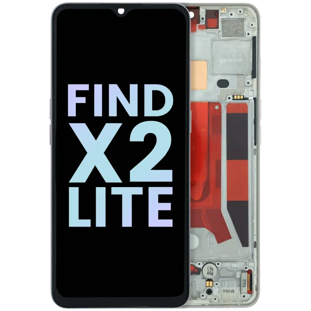 OLED displej s rámečkem pro OPPO Find X2 Lite CPH2005 (Genuine) (bílá)