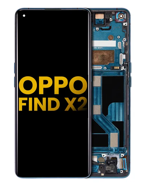 OLED displej s rámečkem pro OPPO Find X2 (repasovaný) (černá)