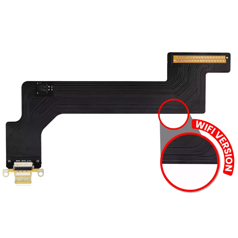 Flex kabel nabíjecího konektoru pro iPad 10 (2022) (jen WiFi) (Aftermarket Plus) (žlutá)