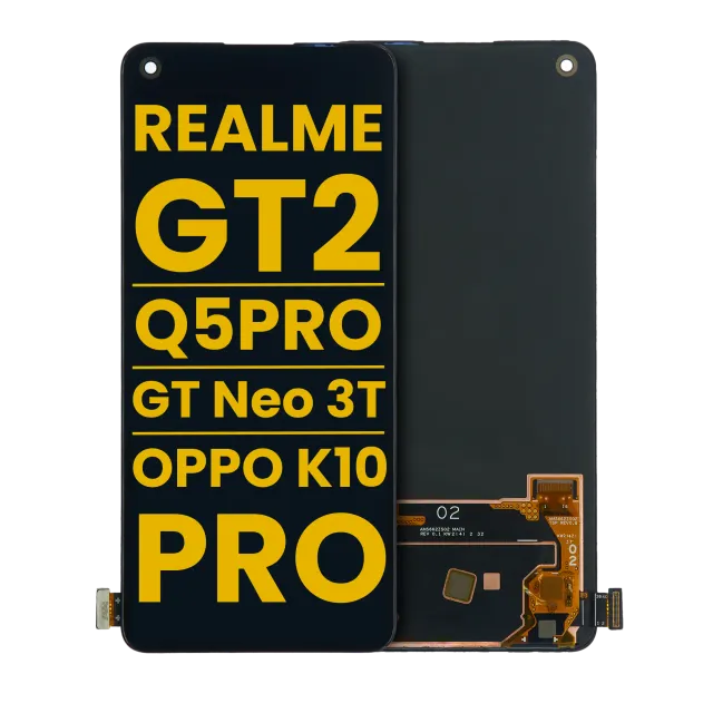 OLED displej bez rámečku pro Realme GT2 / Q5 Pro / GT Neo 3T / OPPO K10 Pro (repasovaný) (všechny barvy)