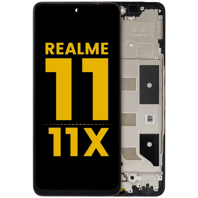 LCD displej s rámečkem pro Realme 11 5G / 11 X (repasovaný) (všechny barvy)