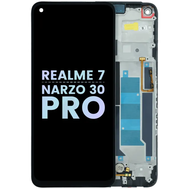 LCD displej s rámečkem pro Realme 7 5G/ Narzo 30 Pro 5G (Genuine) (všechny barvy)