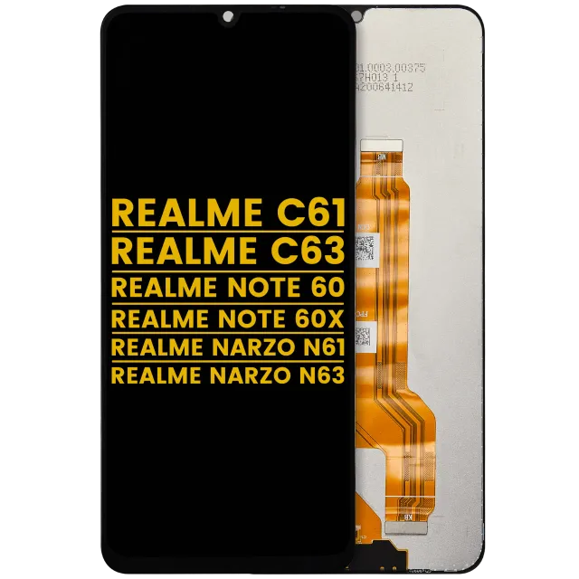 LCD displej bez rámečku pro Realme C61 / Realme C63 / Realme Note 60 / Realme Note 60x / Realme Narzo N61 / Realme Narzo N63 (repasovaný) (všechny barvy)