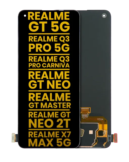 OLED displej bez rámečku pro Realme GT 5G / Realme Q3 Pro 5G / Realme Q3 Pro Carniva / Realme GT Neo / Realme GT Master / Realme GT Neo 2T / Realme X7 Max 5G (repasovaný) (všechny barvy)