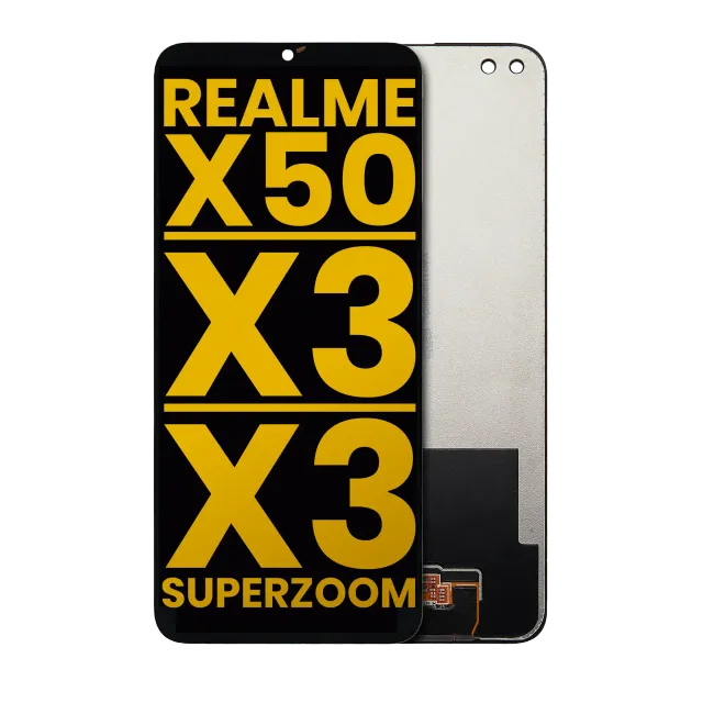 LCD displej bez rámečku pro Realme X50 5G / X3 / X3 SuperZoom (repasovaný) (všechny barvy)