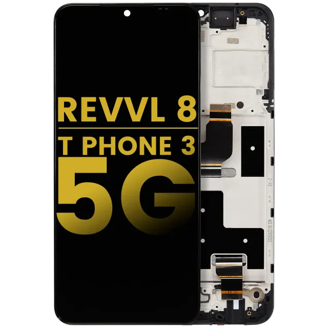 LCD displej s rámečkem pro T-Mobile Revvl 8 / T Phone 3 5G (repasovaný) (všechny barvy)