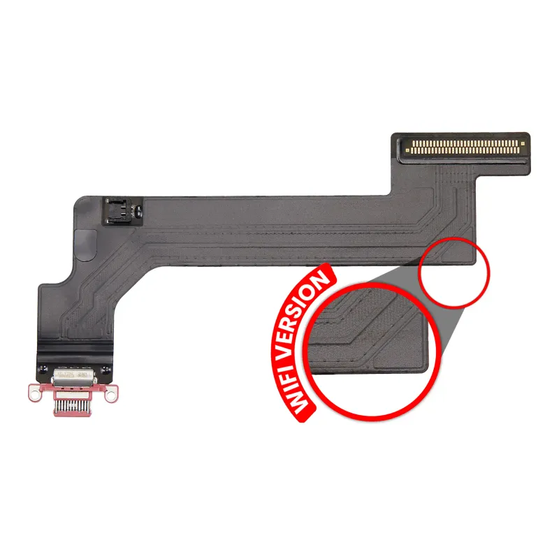 Flex kabel nabíjecího konektoru pro iPad 10 (2022) (jen WiFi) (Premium) (růžová)