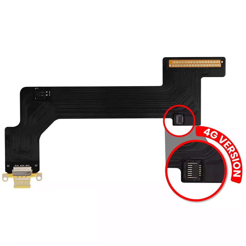 Flex kabel nabíjecího konektoru pro iPad 10 (2022) (verze Cellular) (Aftermarket Plus) (žlutá)