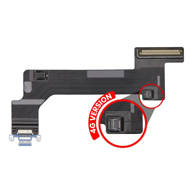 Flex kabel nabíjecího konektoru pro iPad 10 (2022) (verze Cellular) (Premium) (modrá)