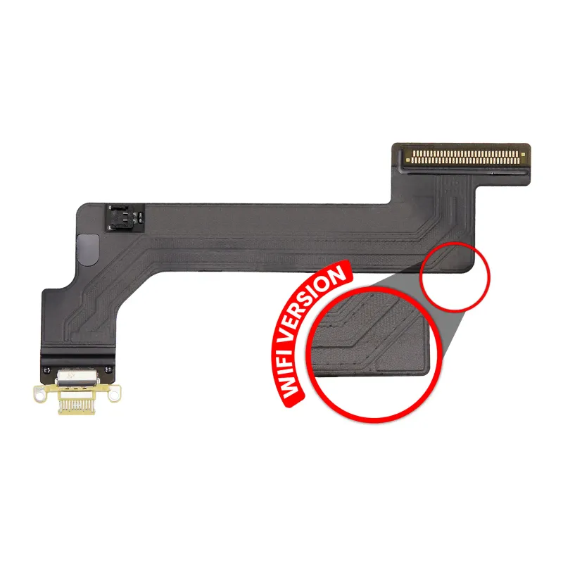 Flex kabel nabíjecího konektoru pro iPad 10 (2022) (jen WiFi) (Premium) (žlutá)