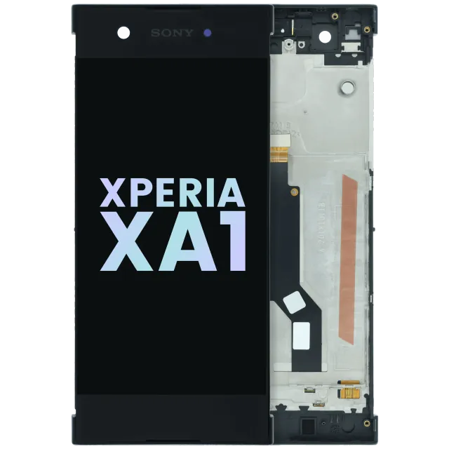 LCD displej s rámečkem pro Sony Xperia XA1 (Genuine) (černá)
