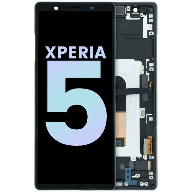 OLED displej s rámečkem pro Sony Xperia 5 (Genuine) (černá)
