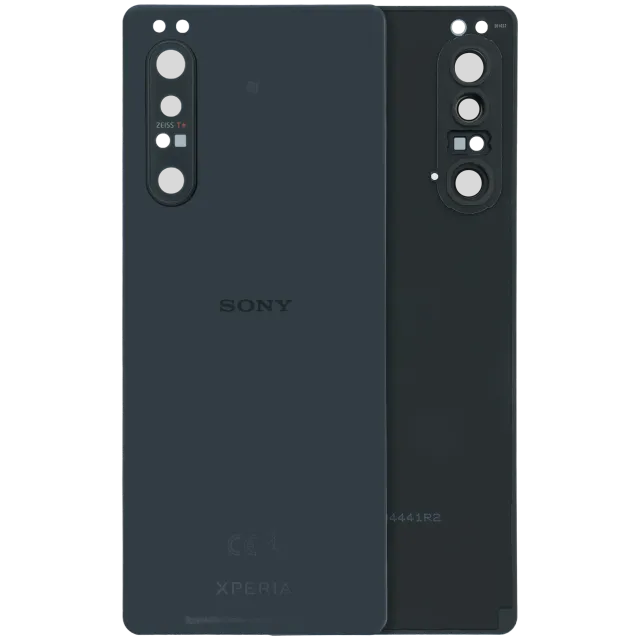 Zadní sklo pro Sony Xperia 1 II (Genuine) (černá)