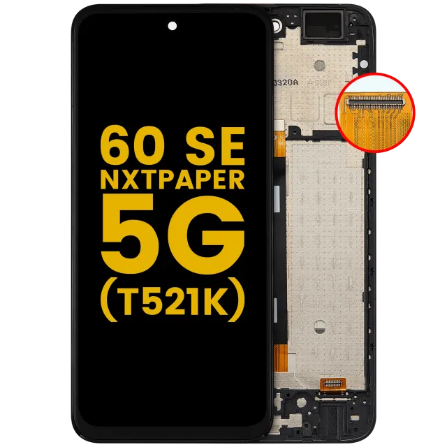 LCD displej s rámečkem pro TCL 60 SE NxtPaper 5G (T521K) (repasovaný) (všechny barvy)