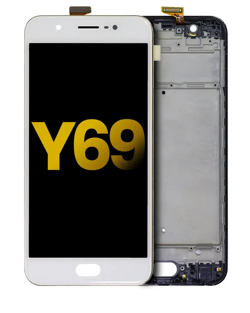 LCD displej s rámečkem pro Vivo Y69 (repasovaný) (bílá)