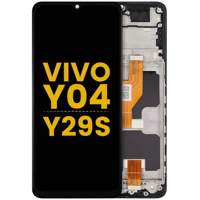 LCD displej s rámečkem pro Vivo Y04 / Y29s (repasovaný) (všechny barvy)