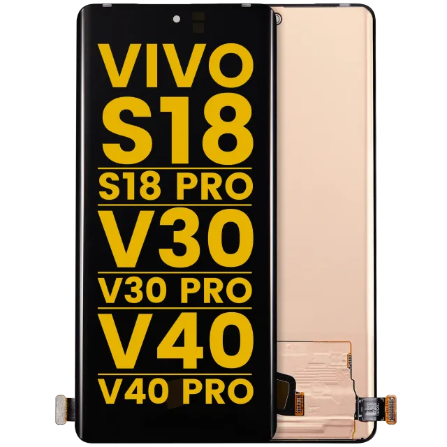 OLED displej bez rámečku pro Vivo S18 / S18 Pro / S19 Pro / V30 / V30 Pro / V40 / V40 Pro (repasovaný) (všechny barvy)
