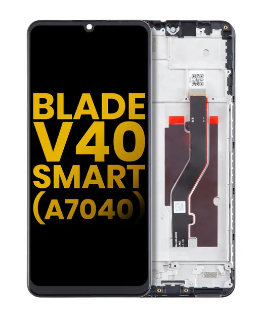 LCD displej s rámečkem pro ZTE Blade V40 Smart (A7040) (repasovaný) (všechny barvy)