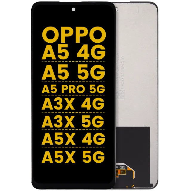 LCD displej bez rámečku pro OPPO A5 4G / A5 5G / A5 Pro 5G / A3x 4G / A3x 5G / A5x 4G / A5x 5G (repasovaný) (všechny barvy)