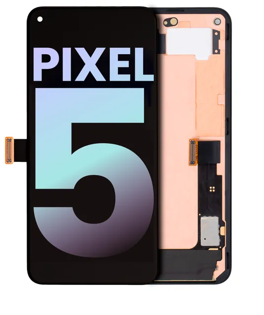 OLED displej s rámečkem pro Google Pixel 5 (originál OEM) (Just Black)