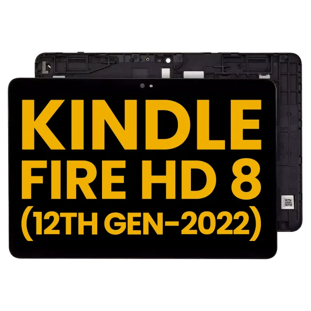 LCD displej s rámečkem pro Amazon Kindle Fire HD 8 (12. gen., 2022) (repasovaný) (všechny barvy)