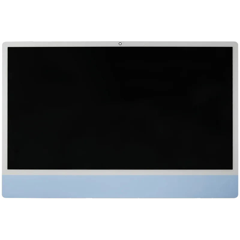Kompletní LCD displej pro iMac 24" A2873 (2023) / A3137 / A3247 (2024) (LG204A-215 LM235UH1 SDD2) (originál z vyřazeného zařízení, stav A) (velký otvor pro kameru) (modrá)