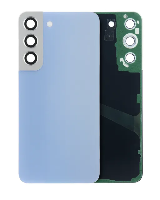 Zadní sklo se sklíčkem kamery pro Samsung Galaxy S22 Plus (Service Pack) (nebesky modrá)