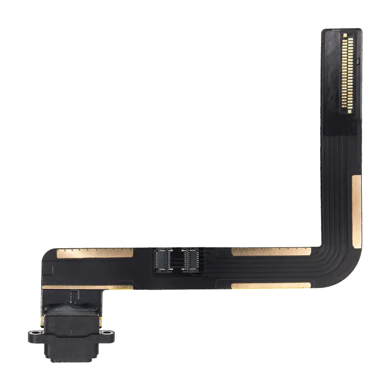 Flex kabel nabíjecího konektoru pro iPad Air 1 / iPad 5 (2017) / iPad 6 (2018) (nutné pájení) (Premium) (černá)