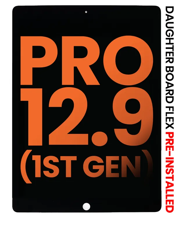 LCD displej s dotykovou vrstvou a flexem dceřiné desky (předinstalováno) pro iPad Pro 12.9" 1. gen. (2015) (kosmetická vada, stav A) (černá)