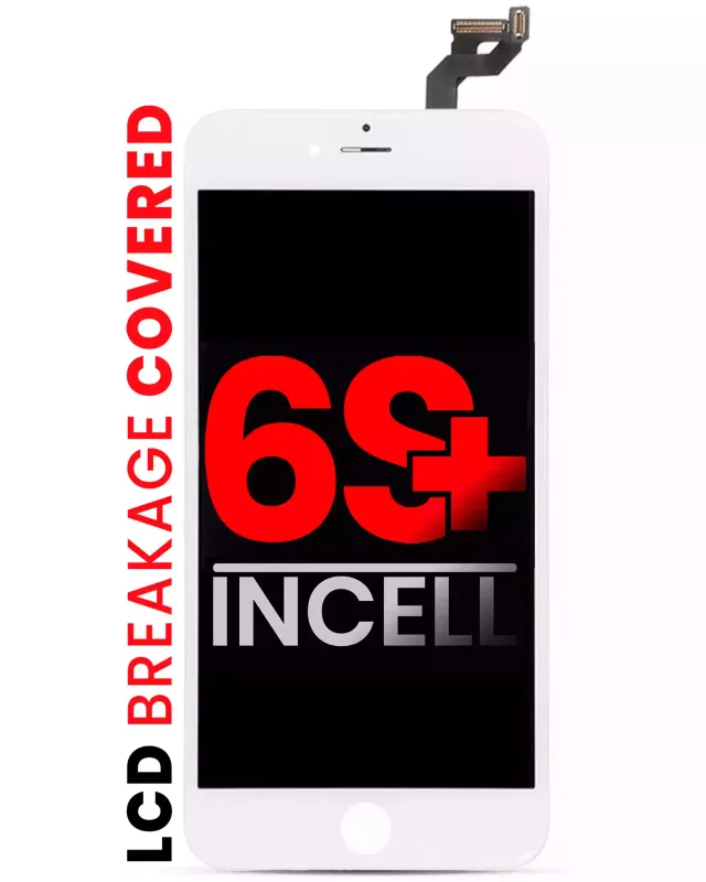 LCD displej s ocelovou deskou pro iPhone 6S Plus (Aftermarket Pro: XO7 Incell) (bílá)