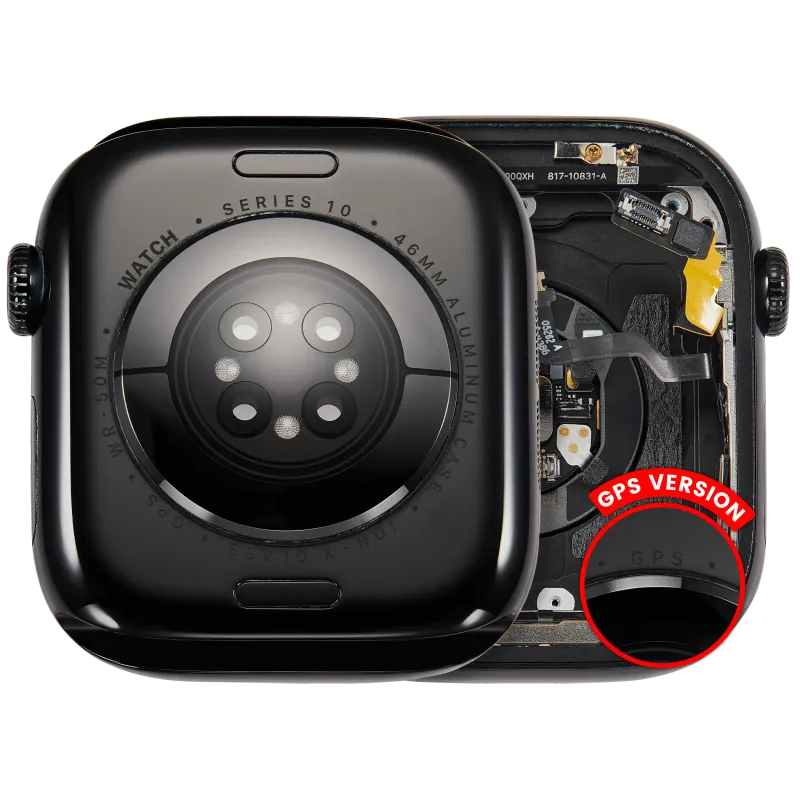 Housing (kompletní tělo) pro Apple Watch Series 10 (46 mm) (originál z vyřazeného zařízení, stav A) (verze GPS) (hliník / temně černá)