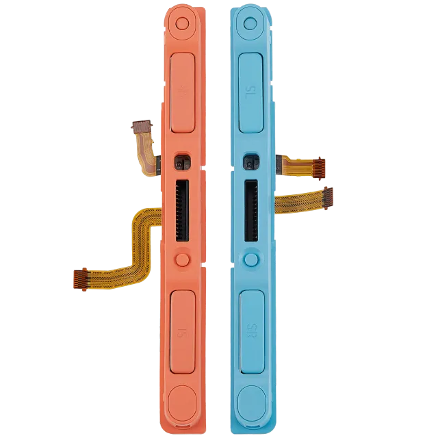 Plastový Rail (Right+Left) s joy con ovladač pro Nintendo Switch 2 (modrá / oranžová)