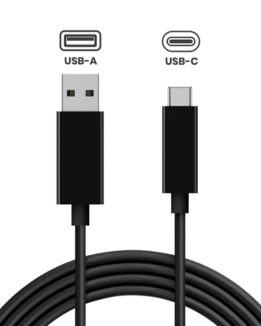 Kabel USB-A na USB-C nabíjecí & Data (1.5m, 5ft) pro PS5 / Xbox Series X / Switch Pro ovladač & USB-C Devices