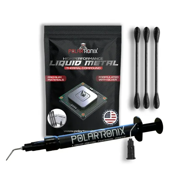 Liquid kovový tepelný pasta pro PS5/PC/GPU 130W/mK 1.5G (PolarTronix)