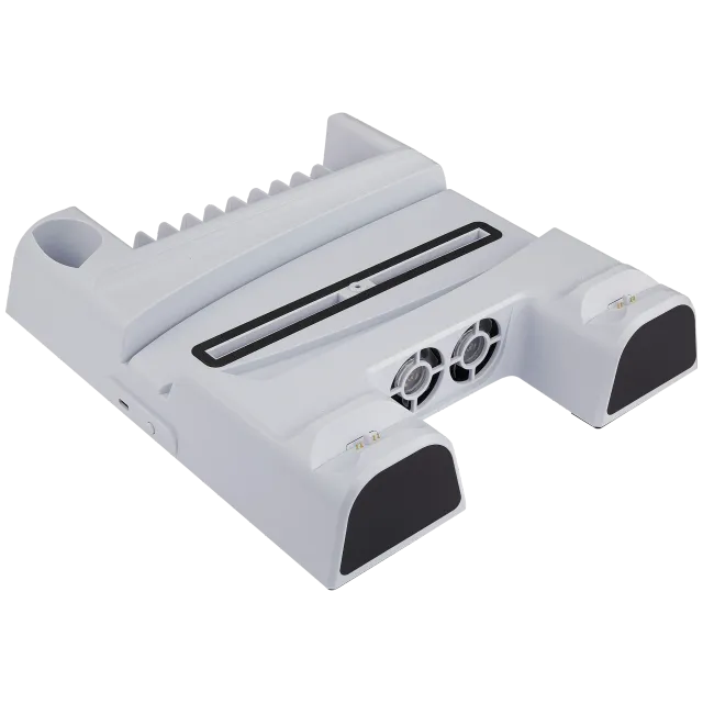 TP5-3552D bílý multifunkční chladicí nabíjecí stojan pro PlayStation 5 / PlayStation 5 Slim (DOBE)