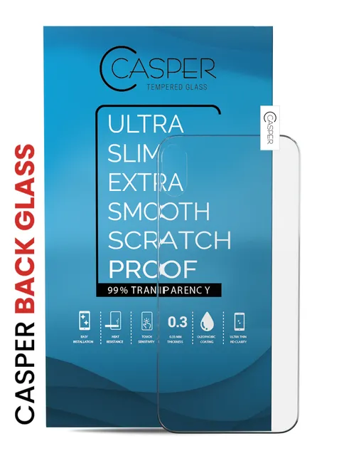 Ochranné sklo Casper (zadní sklo) pro iPhone XR (balení 10 ks) (průhledné)