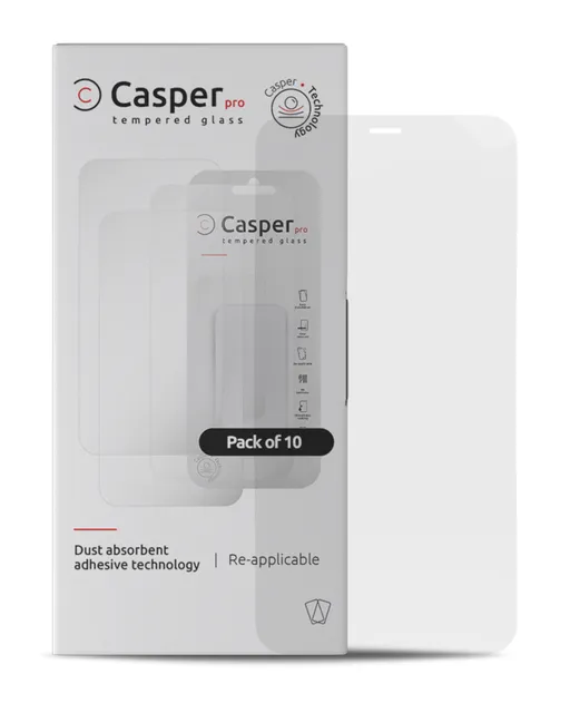 Ochranné sklo Casper Pro pro iPhone X / XS / 11 Pro (balení 10 ks) (průhledné)