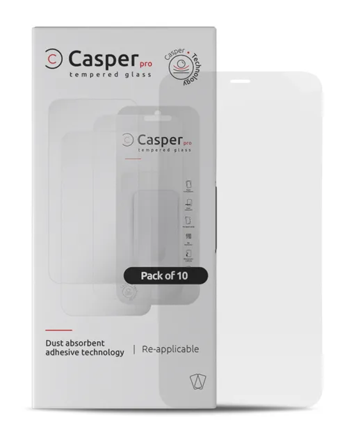 Ochranné sklo Casper Pro pro iPhone 12 mini (balení 10 ks) (průhledné)