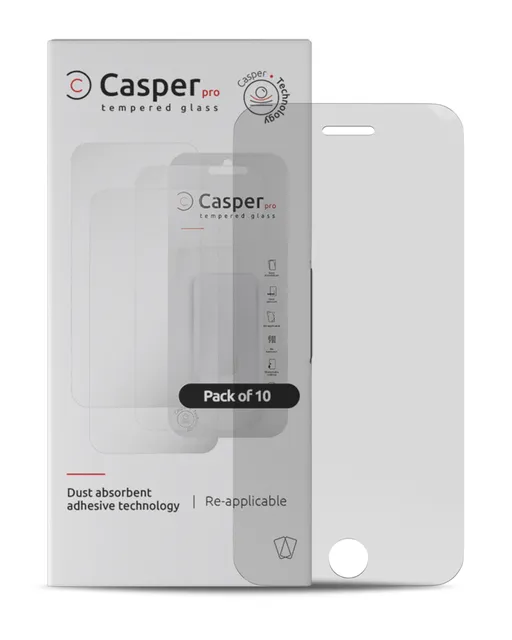 Ochranné sklo Casper Pro pro iPhone 6 Plus / 6S Plus / 7 Plus / 8 Plus (balení 10 ks) (průhledné)