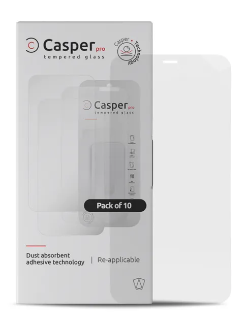 Ochranné sklo Casper Pro pro iPhone 12 mini (nekoliduje s krytem) (balení 10 ks) (průhledné)
