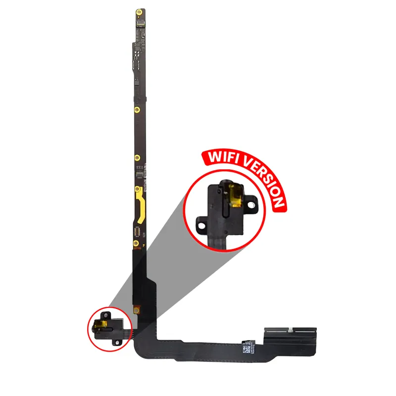 Deska sluchátka Jack a PCB s flex kabelem pro iPad 3 / iPad 4 (jen WiFi)