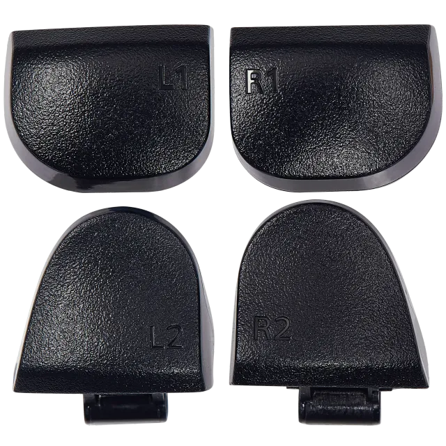 R1 L1 R2 L2 Trigger tlačítka s pružiny pro PlayStation 5 ovladač (Black, BDM-020) (sada 8 ks)