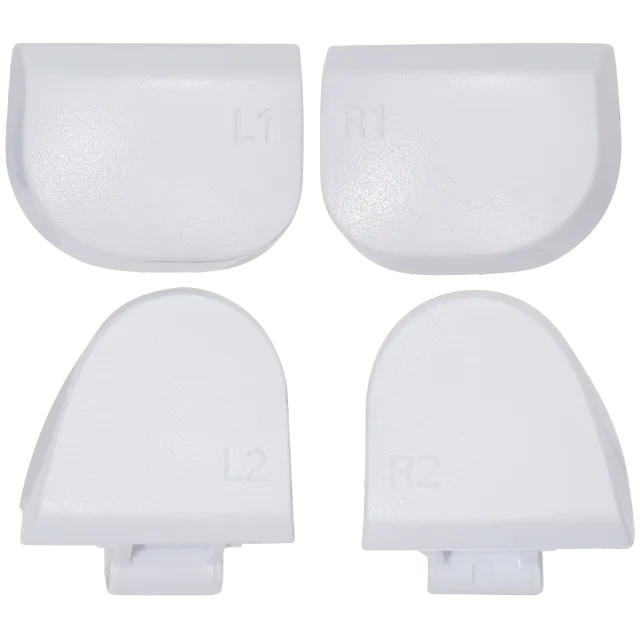 R1 L1 R2 L2 Trigger tlačítka s pružiny pro PlayStation 5 ovladač (White, BDM-030) (sada 8 ks)