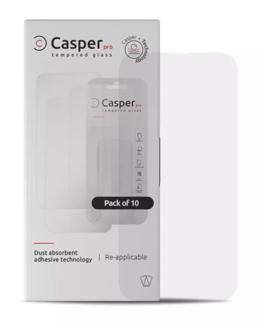 Ochranné sklo Casper Pro pro iPhone 12 Pro Max (nekoliduje s krytem) (balení 10 ks) (průhledné)